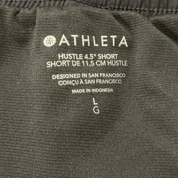 Athleta Black Shorts with Perforated Side Panels - Picture 3 of 4